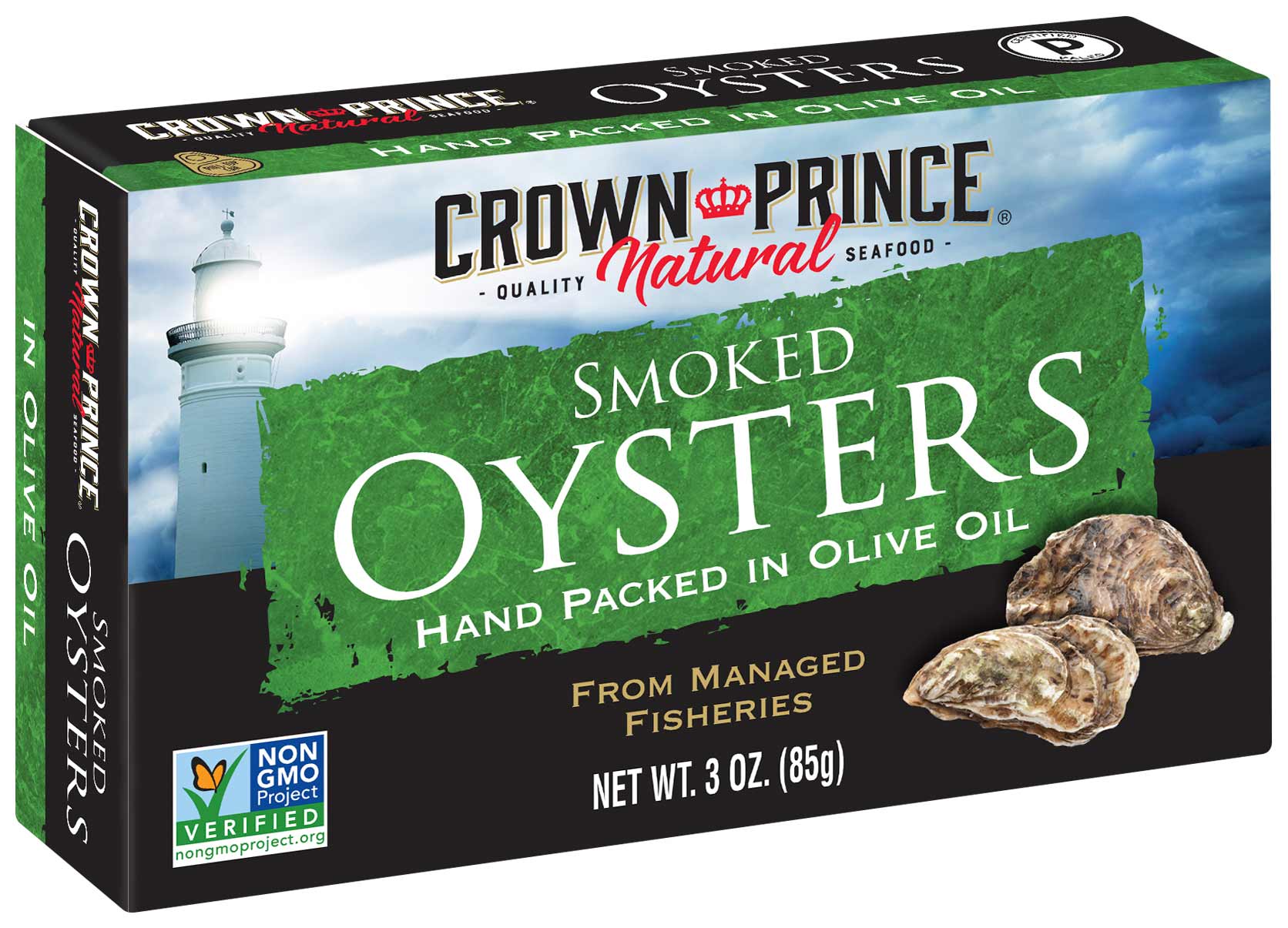 Crown Prince Natural Smoked Oysters in Olive Oil
