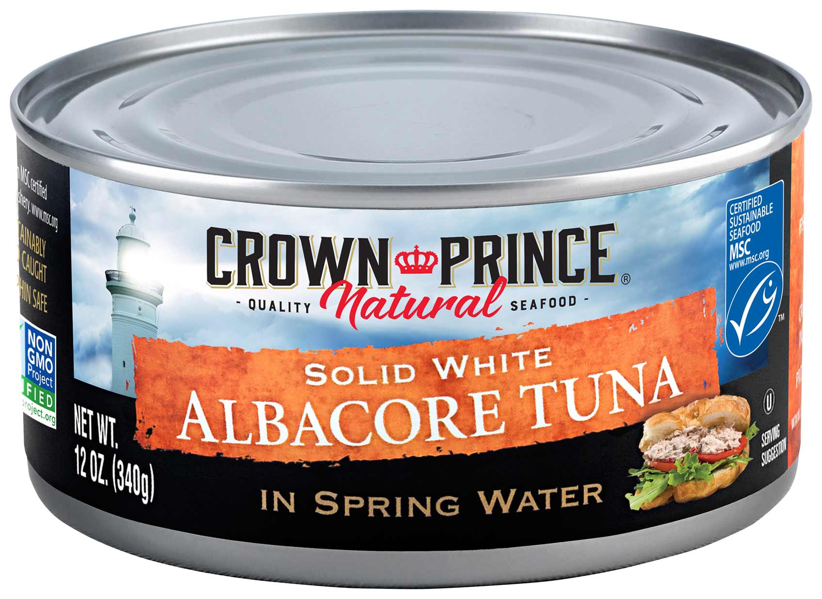Crown Prince Natural Solid White Albacore Tuna in Spring Water
