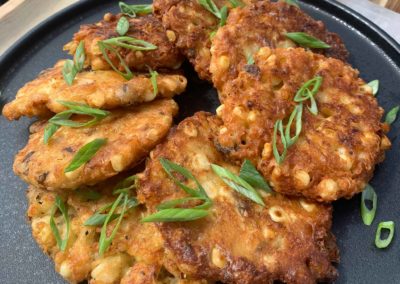 Smoked Oyster Corn Fritters