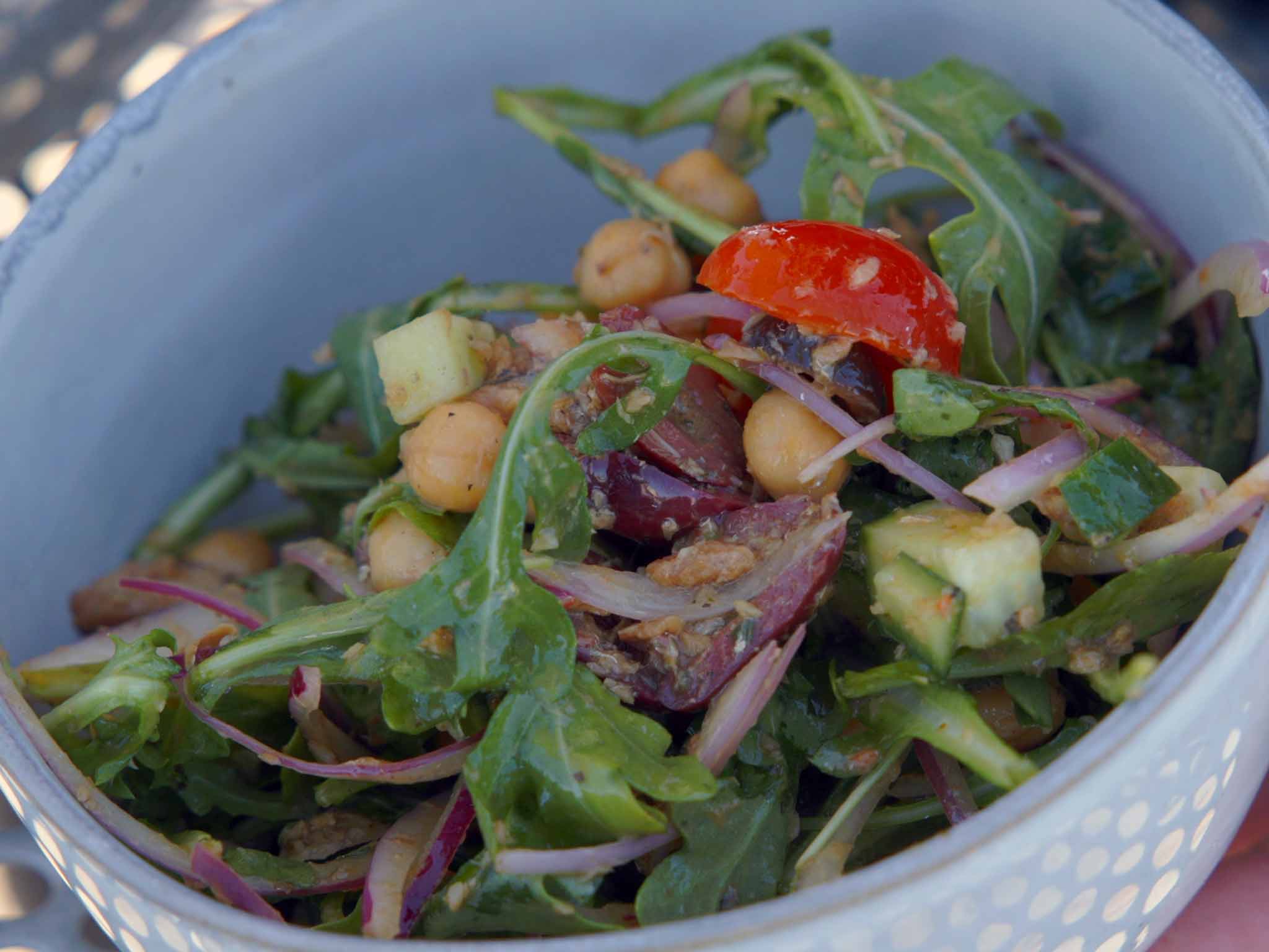 Mediterranean Sardine & Garbanzo Bean Salad